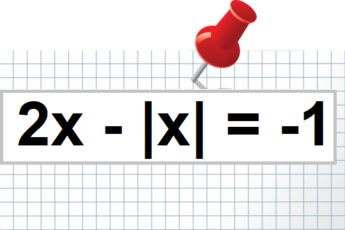 уравнение с модулем икс